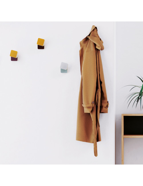 Drugeot Manufacture Décarré Coat Hook solid oak - 3 colors 2 finishes