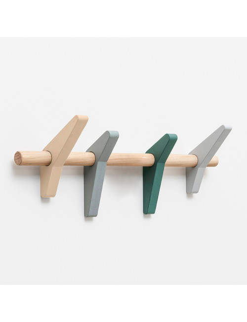Drugeot Manufacture Hirondelle Coat Hook solid oak - 2 sizes 2 colors 2 finishes