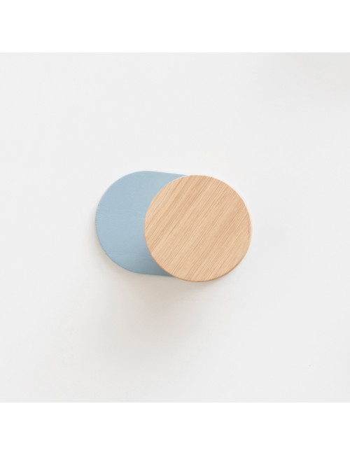 Drugeot Manufacture Ombre solid oak coat hook - 6 colors 2 finishes