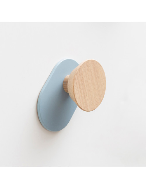 Drugeot Manufacture Ombre solid oak coat hook - 6 colors 2 finishes