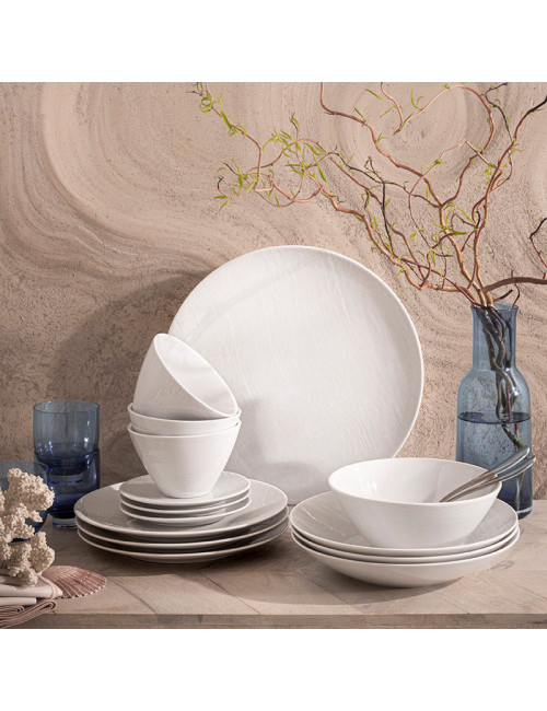 DEGRENNE 6 Rivage porcelain plates - 5 sizes