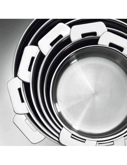 Cristel Casteline removable stainless steel graduated saucepan - 4 sizes