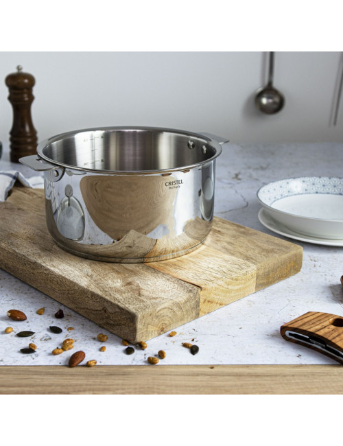 Cristel Casteline removable stainless steel graduated saucepan - 4 sizes
