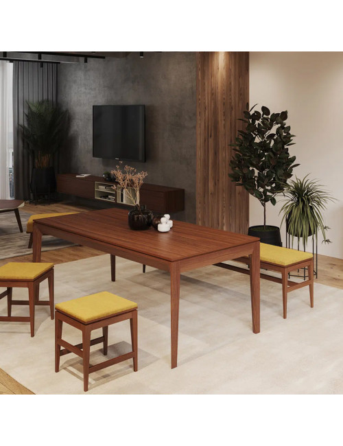 Dasras Buzz bench wood and fabric - 19 finishes 3 sizes