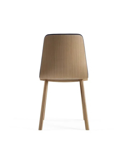 Chevron Dasras chair in oak wood and fabric - 9 finishes