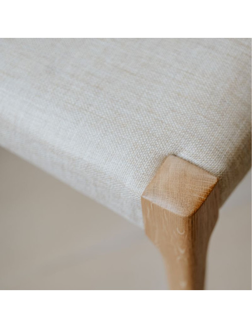 Dasras Zélie chair in ash wood and fabric - 9 finishes
