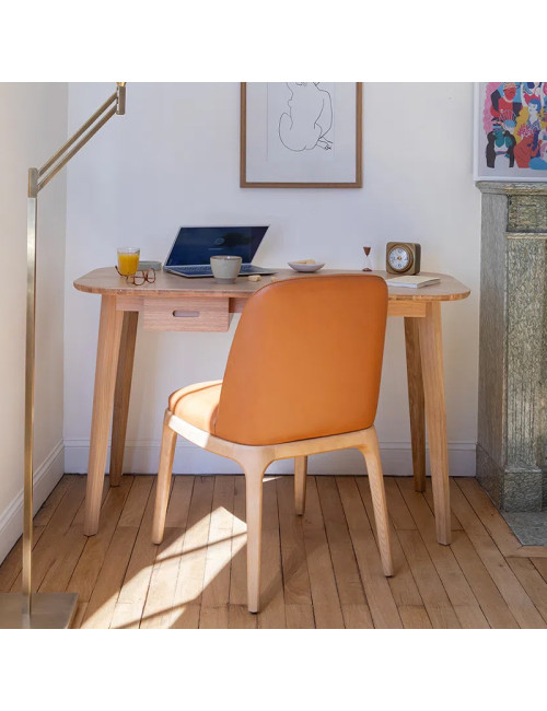 Dasras Snack Desk in oak or walnut wood - 10 finishes 2 sizes