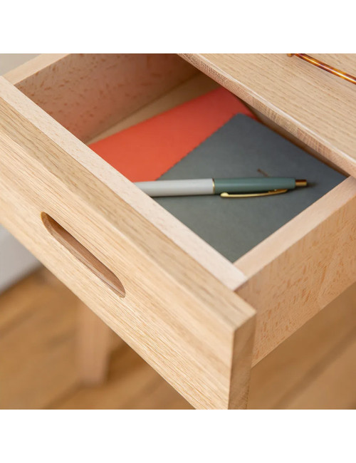Dasras Snack Desk in oak or walnut wood - 10 finishes 2 sizes