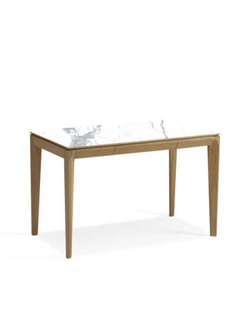 Dasras Buzz ceramic desk, oak or walnut wood - 10 finishes, 2 sizes
