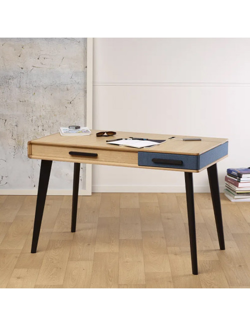 Dasras Paul desk in oak or walnut wood - 10 finishes