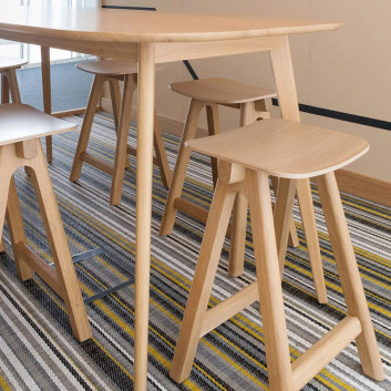 Dasras Chevron oak stool - 9 finishes 3 heights