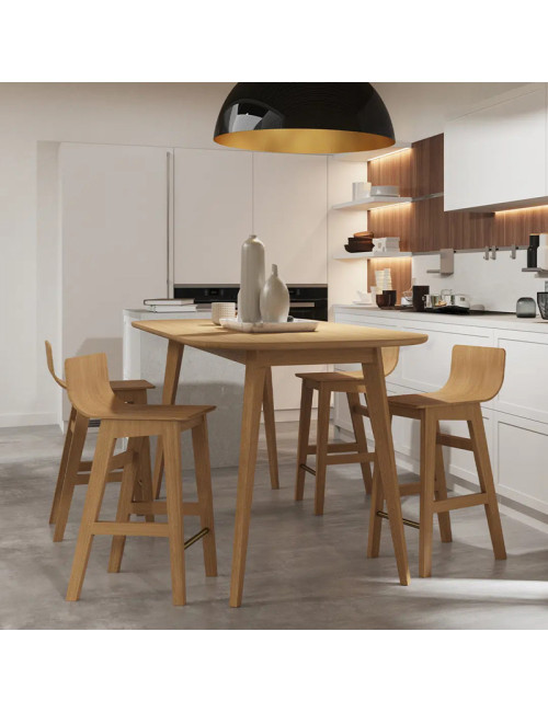Dasras Snack stool oak wood - 9 finishes 3 heights