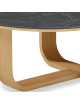Dasras Luge Round coffee table ceramic wood oak - 9 finishes 3 sizes