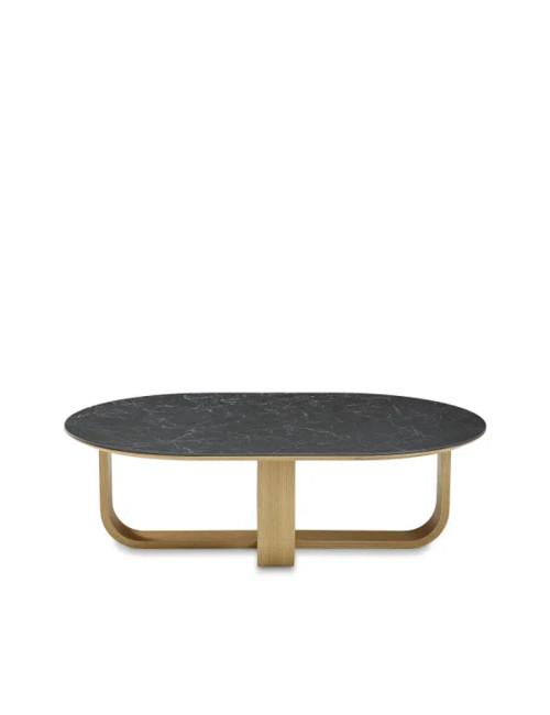 Dasras Luge Oblong coffee table ceramic wood oak - 9 finishes 2 sizes