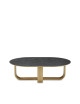 Dasras Luge Oblong coffee table ceramic wood oak - 9 finishes 2 sizes