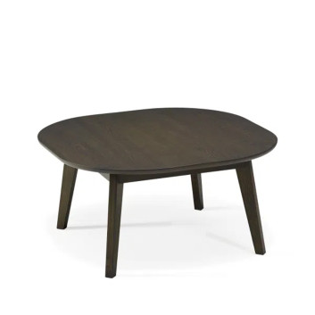 Dasras Snack square coffee table in oak or walnut wood - 10 finishes 3 sizes