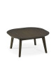 Dasras Snack square coffee table in oak or walnut wood - 10 finishes 3 sizes