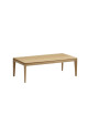 Dasras Buzz rectangular coffee table in oak or walnut wood - 10 finishes 2 sizes 2 models