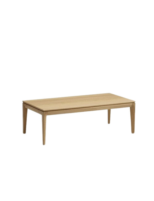 Dasras Buzz square coffee table in oak or walnut wood - 10 finishes 2 sizes