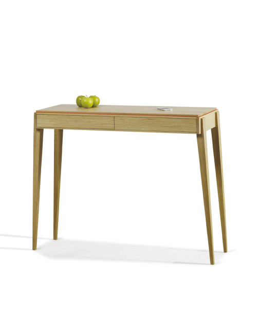 Dasras Liseré Fixed console oak or walnut wood - 10 finishes 2 sizes
