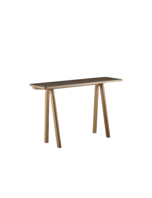 Dasras Chevron Fixed console ceramic wood oak or walnut - 10 finishes 3 sizes