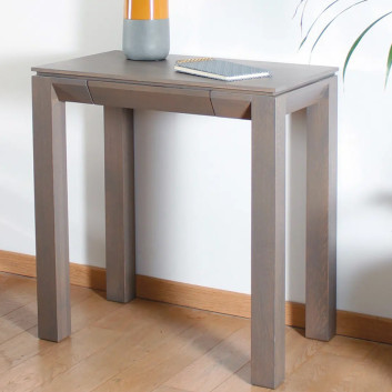 Dasras Clarté Fixed console oak or walnut wood - 10 finishes 4 sizes