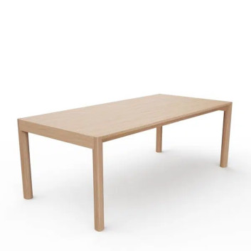 Dasras Rives fixed dining table in oak or walnut wood - 10 finishes 4 sizes