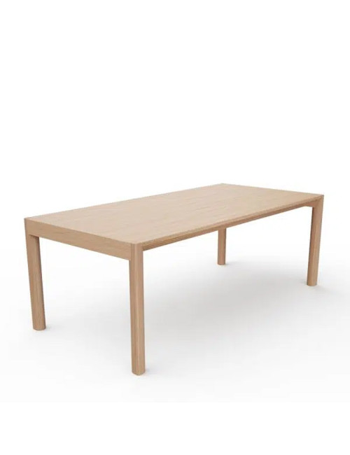 Dasras Rives fixed dining table in oak or walnut wood - 10 finishes 4 sizes