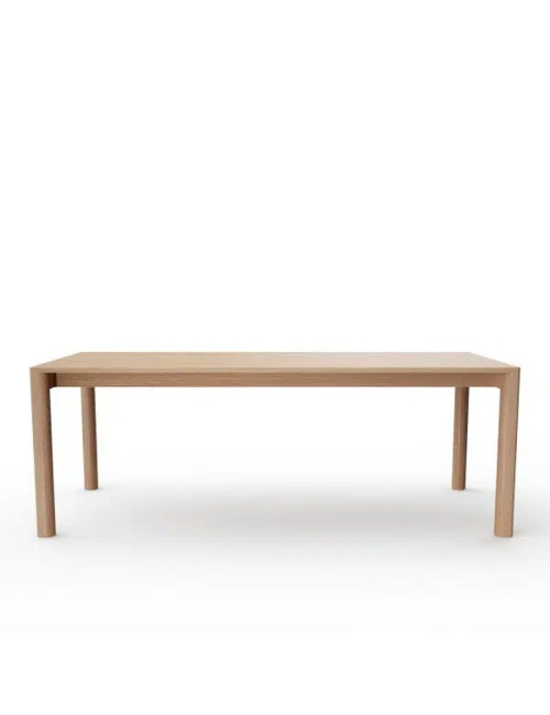 Dasras Rives fixed dining table in oak or walnut wood - 10 finishes 4 sizes