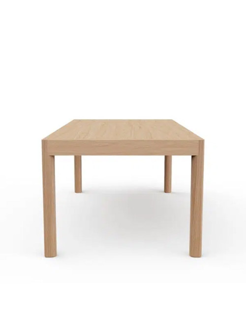 Dasras Rives fixed dining table in oak or walnut wood - 10 finishes 4 sizes