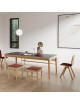 Dasras Buzz fixed dining table ceramic wood oak or walnut - 10 finishes 17 sizes
