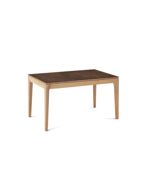 Dasras Buzz fixed dining table ceramic wood oak or walnut - 10 finishes 17 sizes