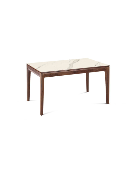 Dasras Buzz fixed dining table ceramic wood oak or walnut - 10 finishes 17 sizes