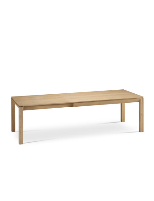 Dasras Clarté Extendable dining table oak or walnut wood - 10 finishes 12 sizes