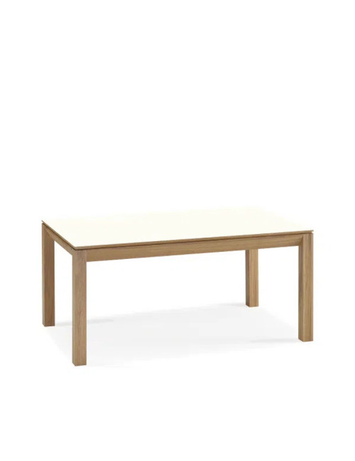 Dasras Clarté Extendable dining table ceramic wood oak or walnut - 10 finishes 8 sizes 2 models