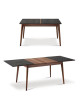 Dasras Paul Extendable dining table ceramic wood oak or walnut - 10 finishes 8 sizes