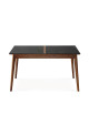 Dasras Paul Extendable dining table ceramic wood oak or walnut - 10 finishes 8 sizes