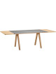 Dasras Chevron Extendable dining table ceramic wood oak or walnut - 10 finishes 8 sizes
