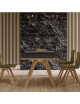 Dasras Chevron Extendable dining table ceramic wood oak or walnut - 10 finishes 8 sizes