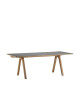 Dasras Chevron Extendable dining table ceramic wood oak or walnut - 10 finishes 8 sizes