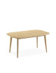 Dasras Snack extendable dining table in oak or walnut wood - 10 finishes 14 sizes