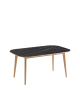 Dasras Snack extendable dining table ceramic wood oak or walnut - 10 finishes 10 sizes