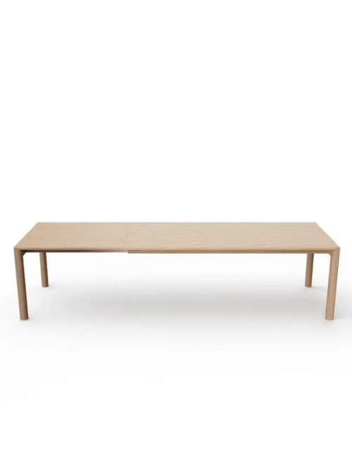 Dasras Rives extendable dining table in oak or walnut wood - 10 finishes 3 sizes