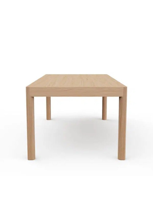 Dasras Rives extendable dining table in oak or walnut wood - 10 finishes 3 sizes
