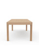 Dasras Rives extendable dining table in oak or walnut wood - 10 finishes 3 sizes