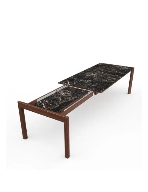 Dasras Rives extendable dining table ceramic wood oak or walnut - 10 finishes 3 sizes