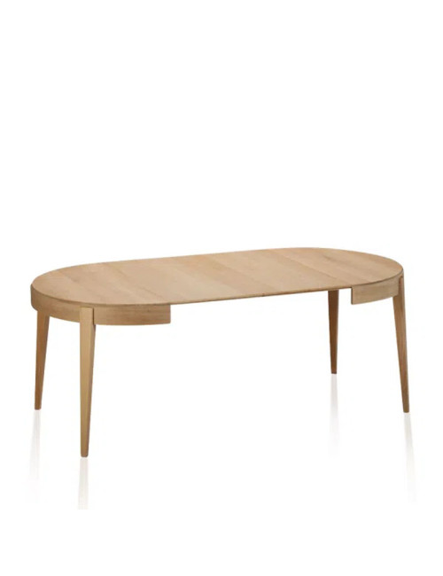 Dasras Liseré Extendable dining table oak wood - 9 finishes 3 sizes
