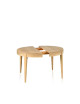 Dasras Liseré Extendable dining table oak wood - 9 finishes 3 sizes