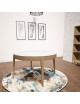 Dasras Liseré Extendable dining table ceramic wood oak - 9 finishes 3 sizes