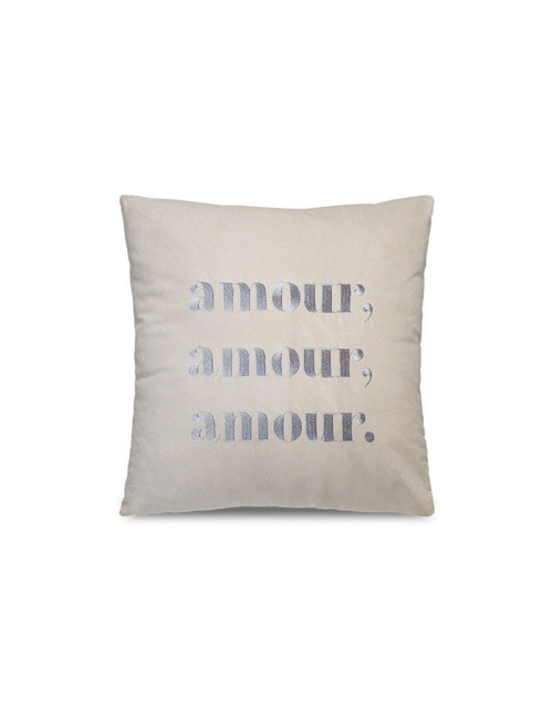 Pôdevache Amour Embroidered cushion square 45x45cm